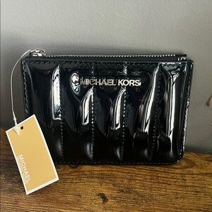 Michael Kors Shiny Black Wallet